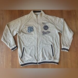 Vintage Y2K South Pole Cotton Fleece Zip Up Jacket Size XXL